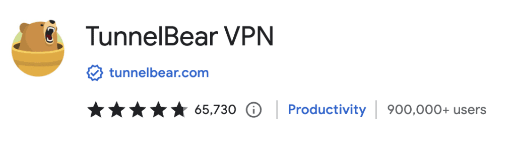 TunnelBear VPN Chrome Extension