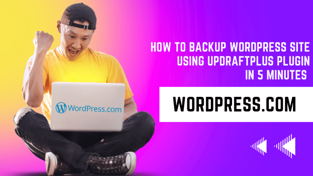 How to backup WordPress Site Using UpdraftPlus Plugin | Sahad sarang