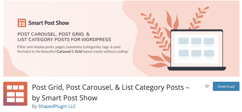 Post Grid, Post Carousel by Smart Post Show WordPress Plugin