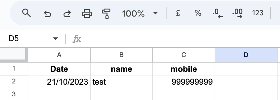 Google Sheet Data | HTML Form