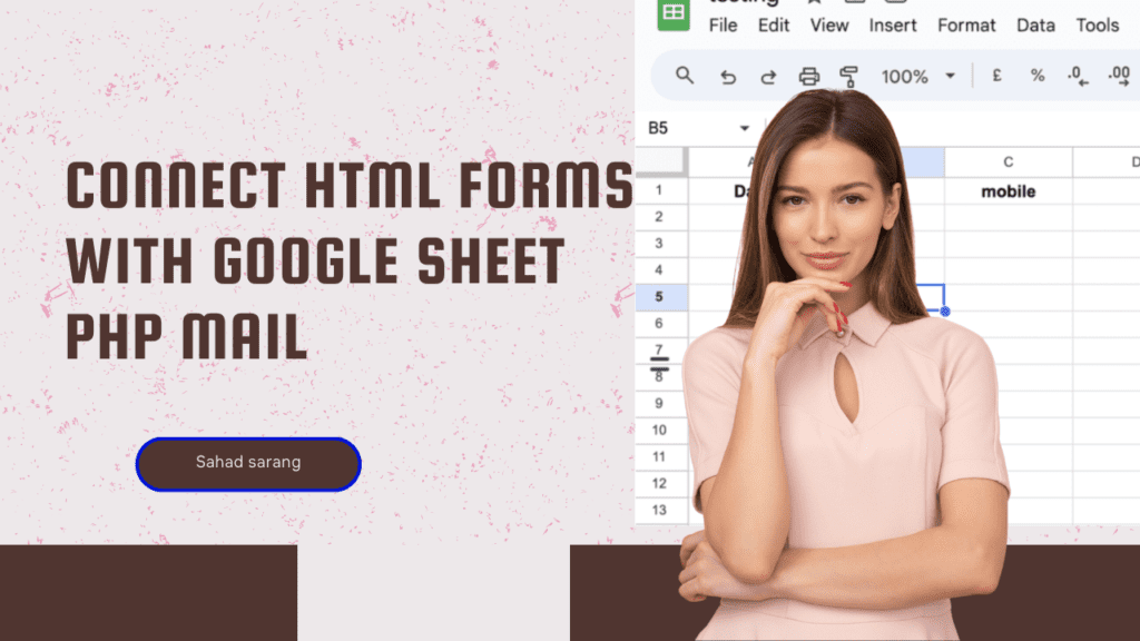 Connect Html Forms With Google Sheet | PHP Mail