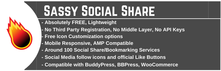 Social Sharing Plugin – Sassy Social Share
