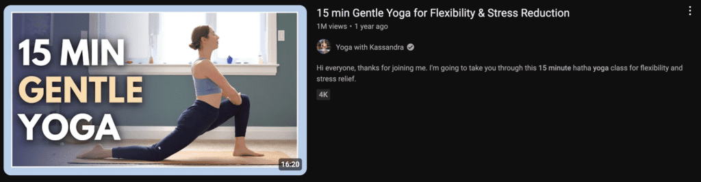 Credits: Yoga with Kassandra Youtube Thumbnail